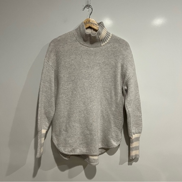 REISS Naomi Wool Striped Roll Neck Sweater - Picture 6 of 14